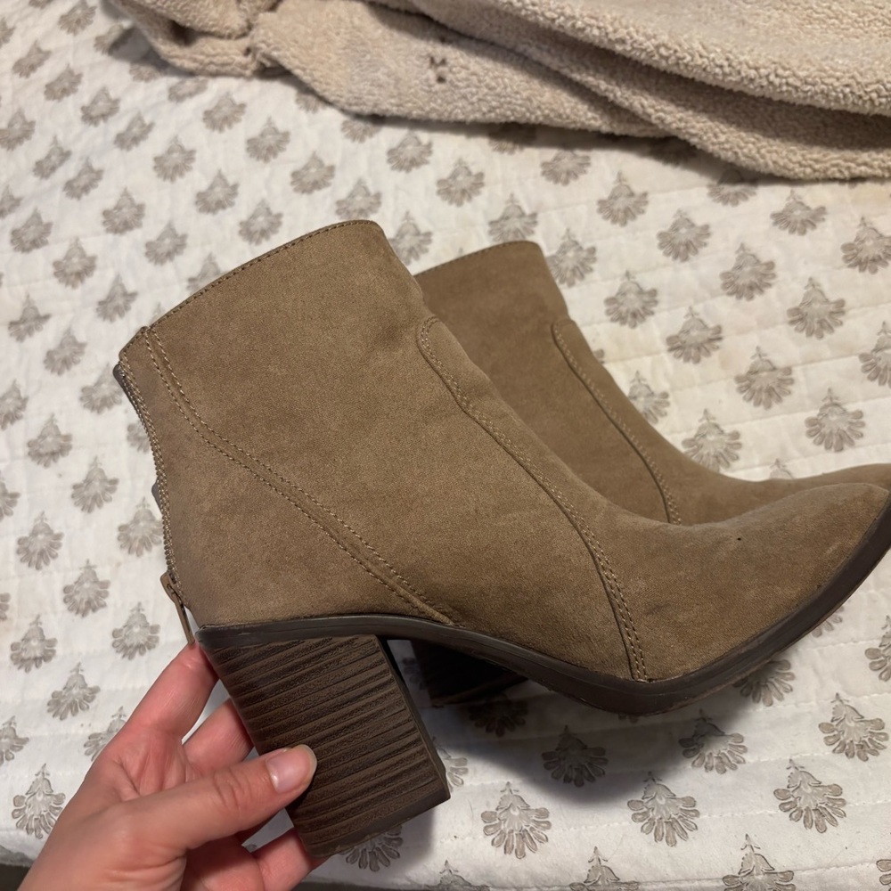 Tan Suede Ankle Boots